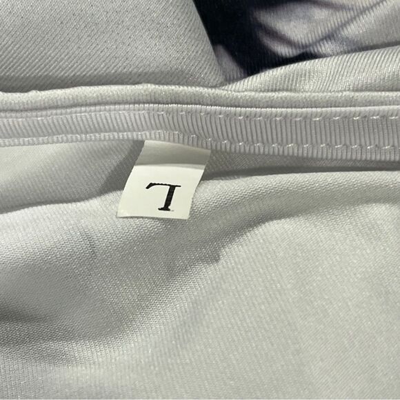 Casual sleeveless a-line Black and White Floral mini Dress size large - Picture 10 of 12